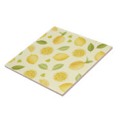 Lemons Yellow Watercolor Design タイル (側面)