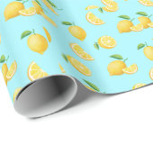LemonsLightBlue ラッピングペーパー (ロールコーナー)