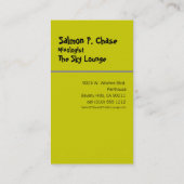 Lemonwater -フードサービスの名刺-オリーブ 名刺 (裏面)