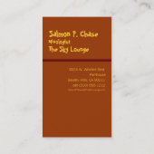 Lemonwater -フードサービスの名刺-チョコレート 名刺 (裏面)