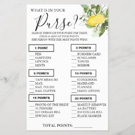 Lemony財布の中にあるものは何シャワーゲームカード チラシ