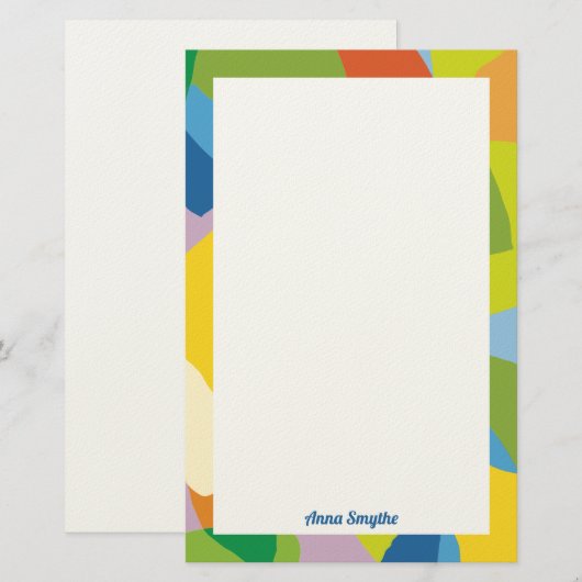 Lemony Fresh Colorful  便箋 (正面/裏面)