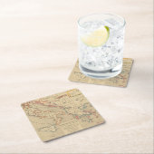 L'Empireのオットマン、l'Italie 1500年1400年 スクエアペーパーコースター (インサイチュ)