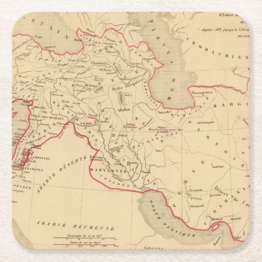 L'Empire des Perses スクエアペーパーコースター (正面)