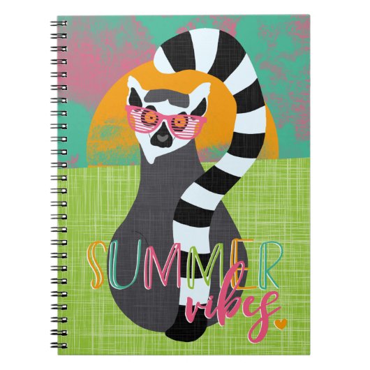 Lemurの人生の夏の感情 ノートブック (正面)
