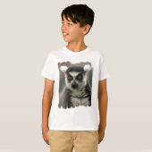 Lemurの顔の青年Tシャツ Tシャツ (正面フル)