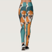 Lemur幾何パタカラフルーン レギンス (裏面)