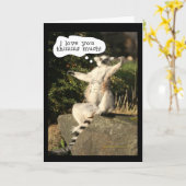 Lemur愛この大いにおもしろいな父の日 カード (黄色い花)