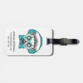 Lemur |の音楽愛好者は|あなたの名前を加えます ラゲッジタグ (裏面横)