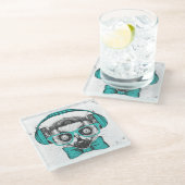 Lemur |の音楽愛好者 ガラスコースター (アングル)