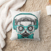 Lemur |の音楽愛好者 クッション (ブランケット)