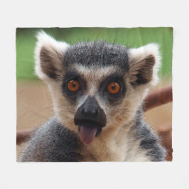Lemur フリースブランケット