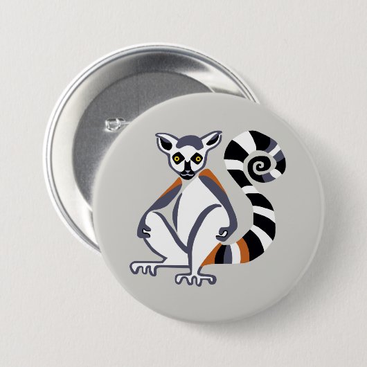 Lemur – ボタン 缶バッジ (正面&裏面)