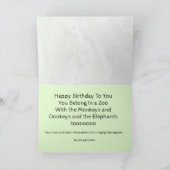 「Lemur-Gram」誕生日・カード カード (内部)