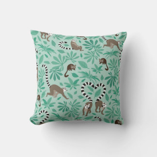 Lemur love mint leaves クッション