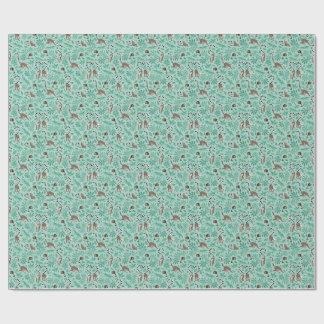 Lemur love mint leaves ラッピングペーパー