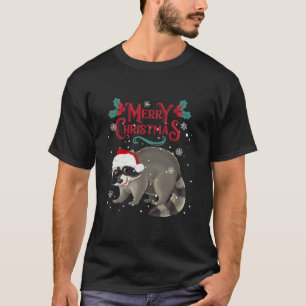 Lemur Santa Merry Christmas Lemur lover Cute Anima Tシャツ