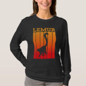 Lemur Shadow Silhouette At Sunset Tシャツ (正面)