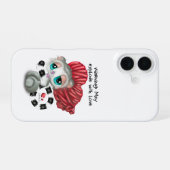 Lemur Whispers of Love – Surprise Heart iPhone 16ケース (裏面横)