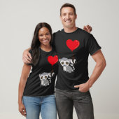 Lemur With Heart Balloon Valentines Day Love Boys Tシャツ (ユニセックス)