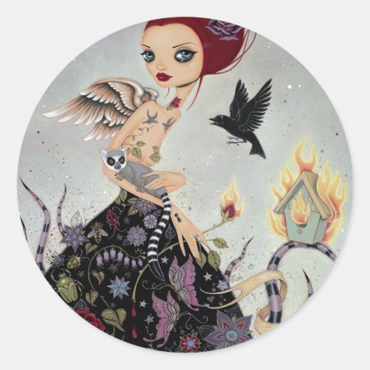 Lemurideaスタンプ ラウンドシール (正面)