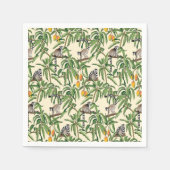 lemurs and branches mango seamless pattern   スタンダードカクテルナプキン (正面)