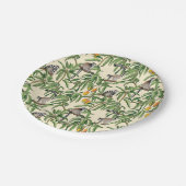 lemurs and branches mango seamless pattern   ペーパープレート (アングル)