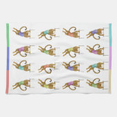 Lena leopard trapeze artist キッチンタオル (横)