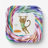 Lena leopard trapeze artist ペーパープレート (正面)