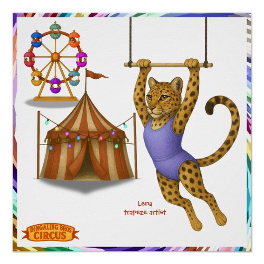 Lena leopard trapeze artist ポスター (正面)