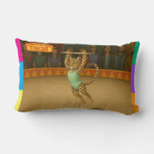 Lena leopard trapeze artist ランバークッション (裏面)