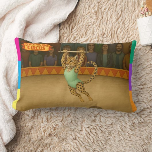 Lena leopard trapeze artist ランバークッション (ブランケット)