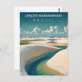 Lençóis Maranhenses Brazil Dunes & Lagoons ポストカード (正面/裏面)