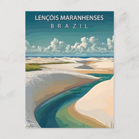 Lençóis Maranhenses Brazil Dunes & Lagoons ポストカード (正面)