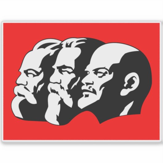 Lenin, Marx, Engels, Soviet Union, Communism シール (正面)