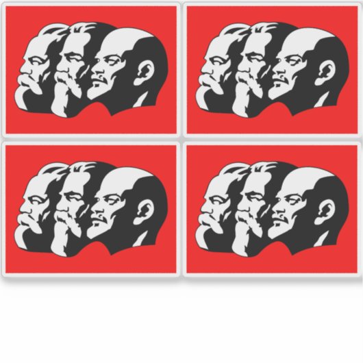 Lenin, Marx, Engels, Soviet Union, Communism シール (正面)
