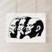 Lenin, Marx, Engels, Soviet Union, Communism フォトプリント