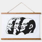 Lenin, Marx, Engels, Soviet Union, Communism 吊り下げ型タペストリー (正面)