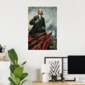 Lenin Portrait Soviet Propaganda Poster - CCCP ポスター (ホームオフィス)