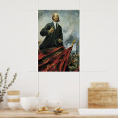 Lenin Portrait Soviet Propaganda Poster - CCCP ポスター (キッチン)
