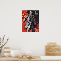Lenin Poster From The Russian Revolution ポスター | Zazzle.co.jp