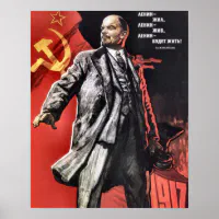 Lenin Poster From The Russian Revolution ポスター | Zazzle.co.jp
