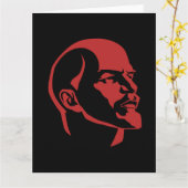 Lenin, USSR, CCCP, Soviet Union, Communism カード (黄色い花)