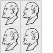 Lenin, USSR, CCCP, Soviet Union, Communism シール (正面)