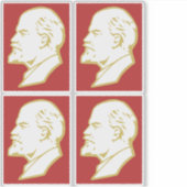 Lenin, USSR, CCCP, Soviet Union, Communism シール (正面)