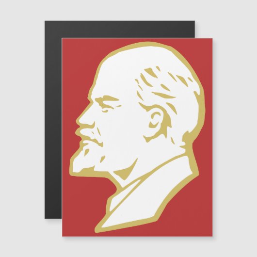 Lenin, USSR, CCCP, Soviet Union, Communism マグネット招待状 (正面/裏面)