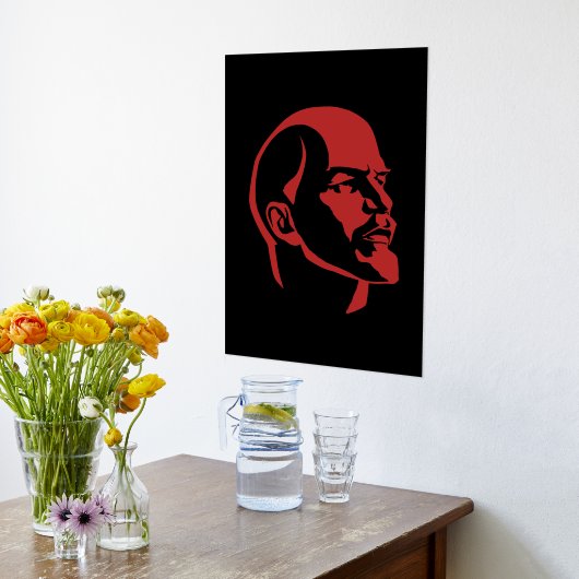 Lenin, USSR, CCCP, Soviet Union, Communism 箔ポスター (レイダウン (キッチン))