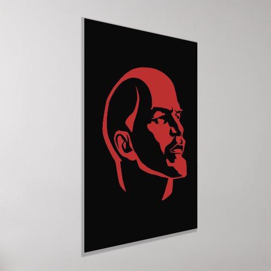 Lenin, USSR, CCCP, Soviet Union, Communism 箔ポスター (レイダウン)