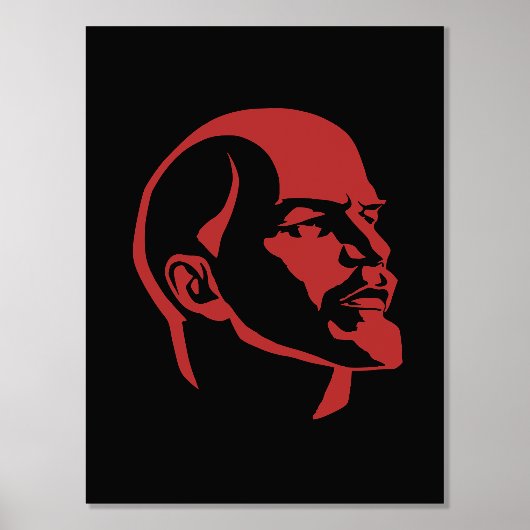 Lenin, USSR, CCCP, Soviet Union, Communism 箔ポスター (正面)