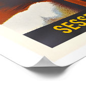 Lenk Oberland Bernese Switzerland Vintage Ski ポスター (角)